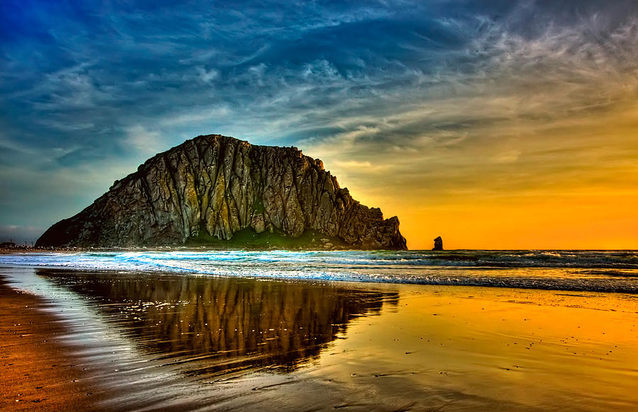 Sunset on the Rocks Photograph by Cheryl Strahl