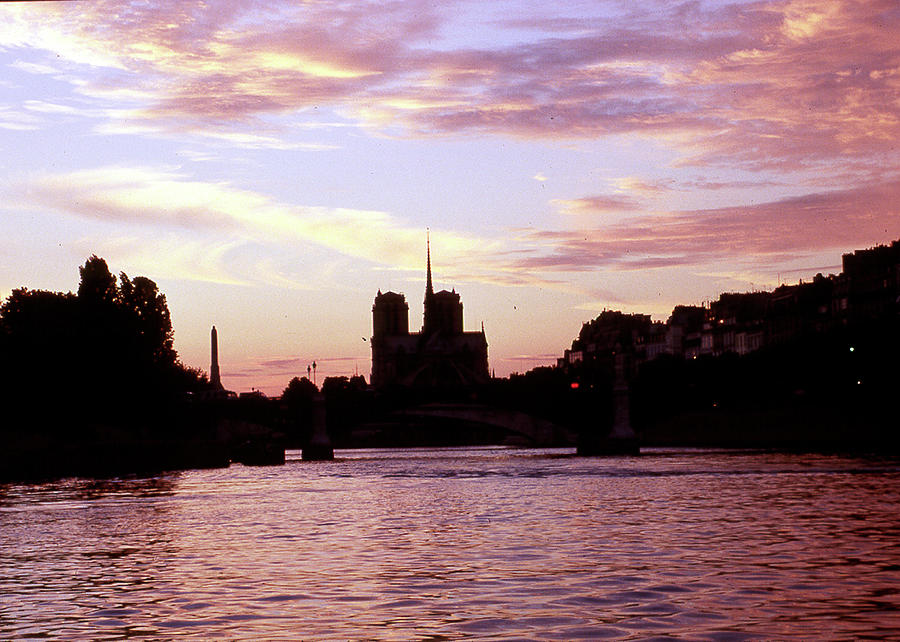 Sunset on the Seine Photograph by Rein Nomm