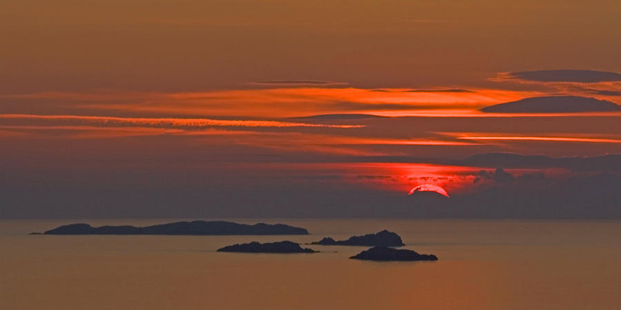 Sunset on the Summer Isles Photograph by John McKinlay