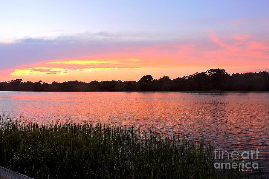 Sunset on the Waterway Photograph by Shelia Kempf