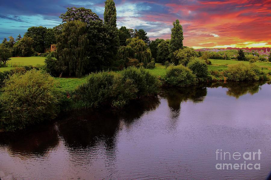 Sunset On The Wye Photograph by Richard Denyer