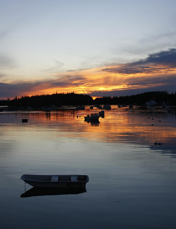Sunset on Vinalhaven Maine Photograph by Michele A Loftus