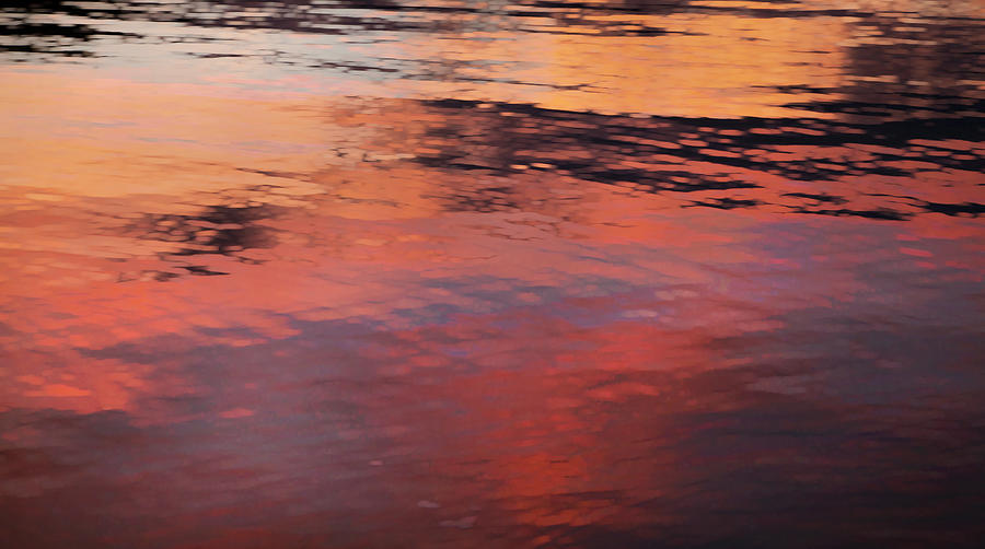 Sunset On Water Photograph by Theresa Tahara