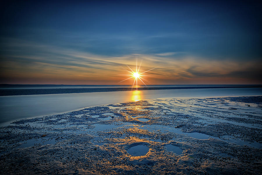 Sunset Photograph - Sunset on West Meadow Beach by Rick Berk