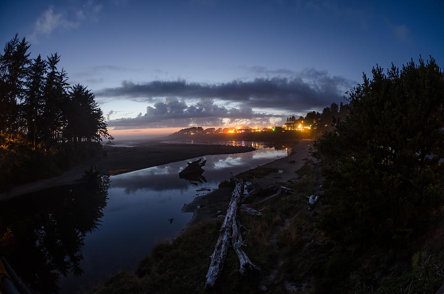 Sunset on Yachats River Photograph by Margaret Pitcher