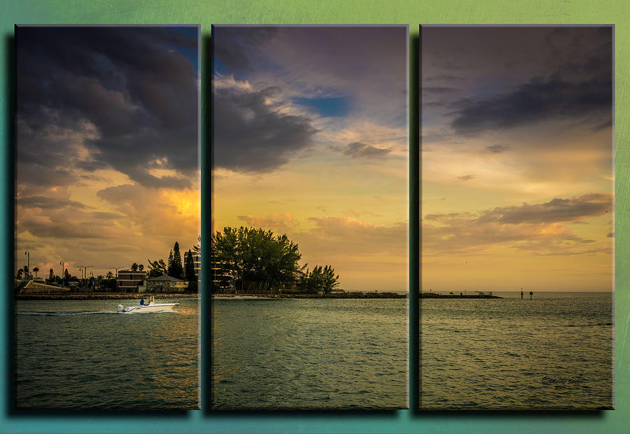 Sunset Outing Triptych Photograph by Marvin Spates