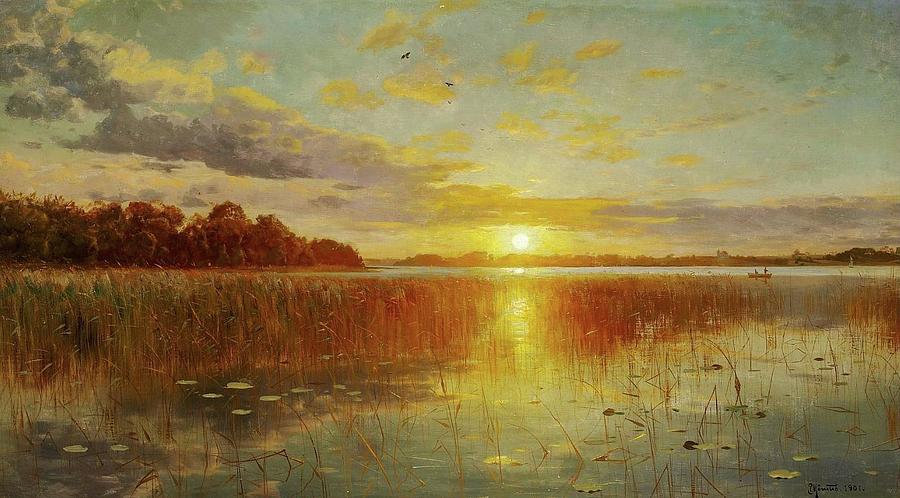 Sunset Over A Danish Painting