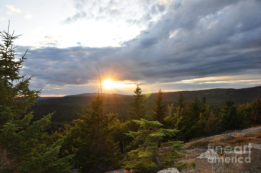 Sunset Over Acadia Photograph
