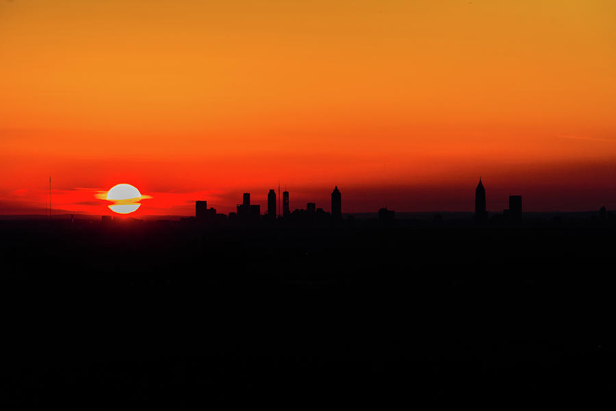 Sunset over Atlanta Photograph by Kenny Thomas