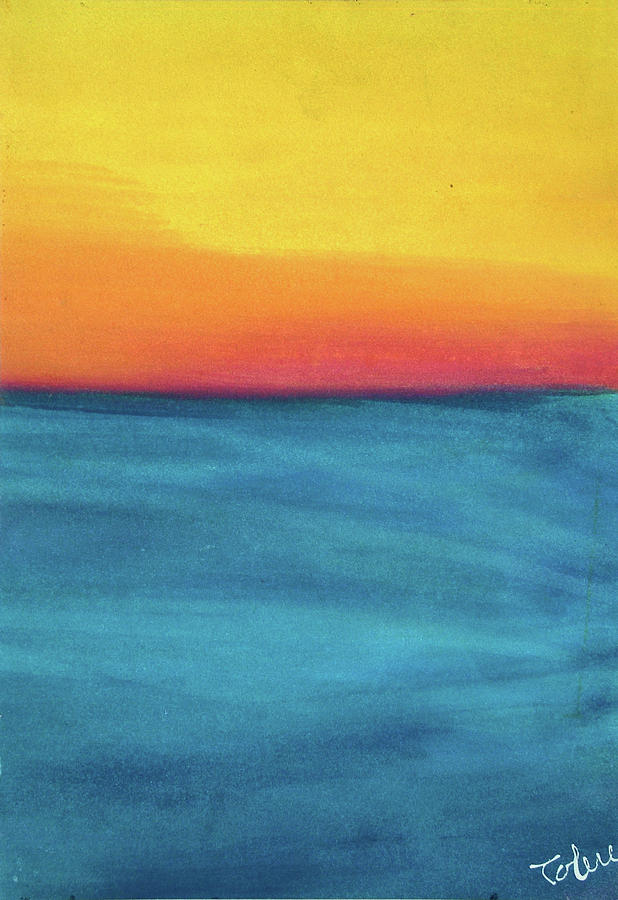 Sunset over Banderas  Bay  Painting by Studio Tolere