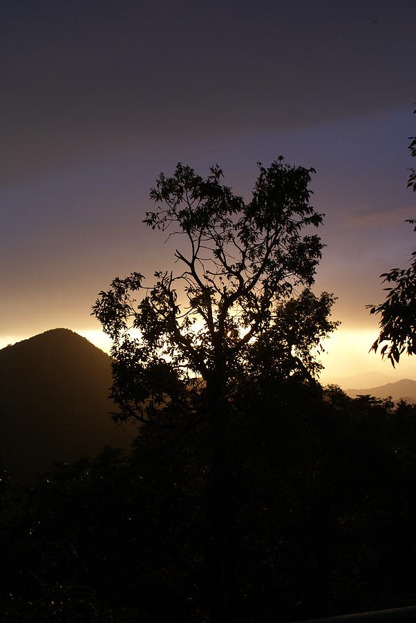 Sunset over Benog Hill Photograph by Padamvir Singh