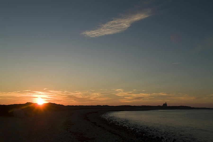 Sunset Over Block Island Near The North Photograph by Todd Gipstein