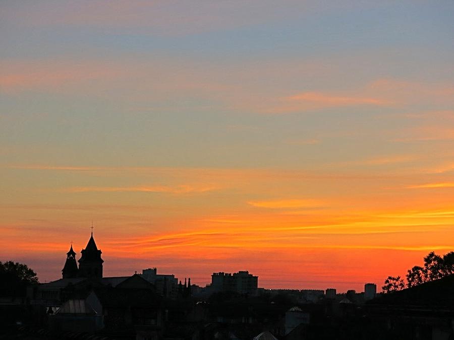 Sunset over Bordeaux Photograph by Betty Buller Whitehead