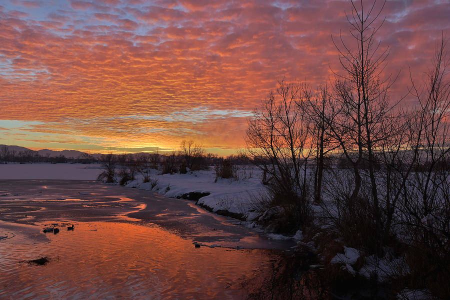 Sunset Photograph - Sunset Over Bountiful Lake by Douglas Pulsipher
