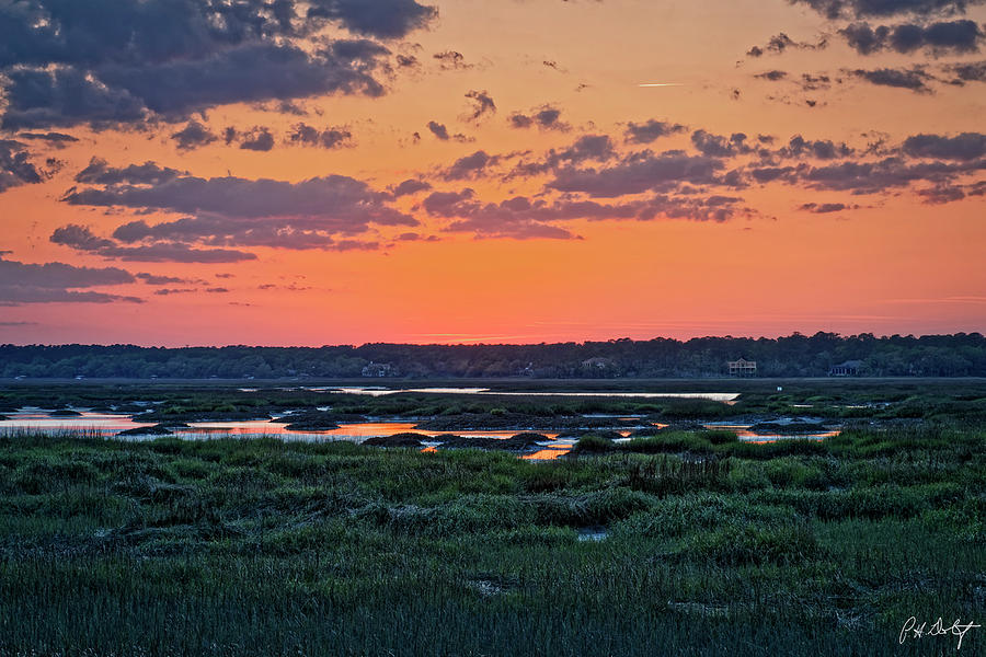 Sunset Over Broad Creek Photograph by Phill Doherty