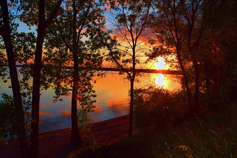 Sunset Over Buffalo Lake Photograph by Linda L Brobeck