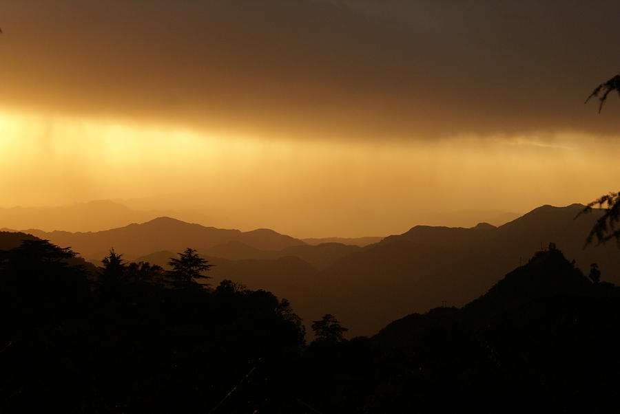 Sunset over Chakrata hills - 3 Photograph by Padamvir Singh