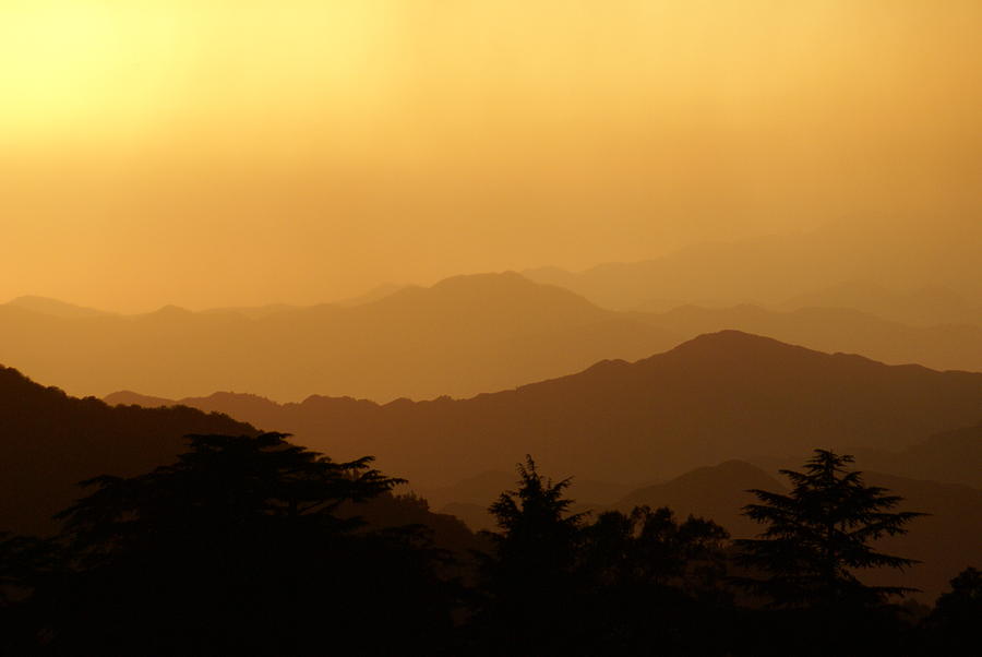 Sunset over Chakrata hills - 7 Photograph by Padamvir Singh