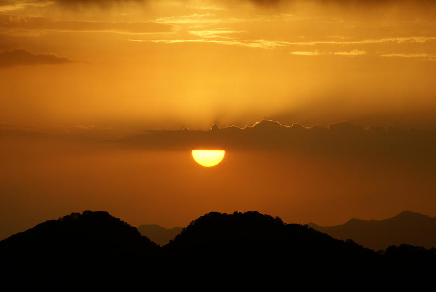 Sunset over Chakrata hills 11 Photograph by Padamvir Singh