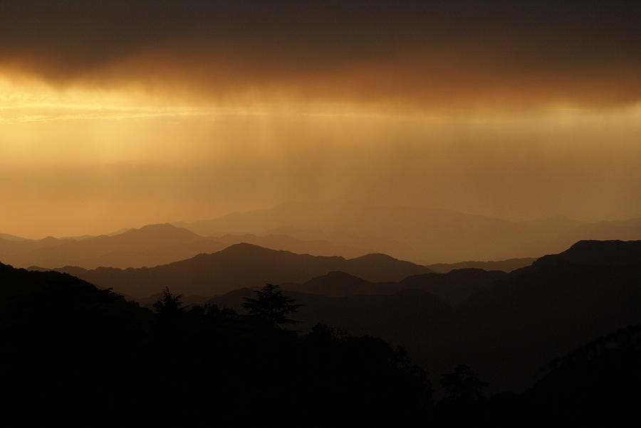 Sunset over Chakrata hills 16 Photograph by Padamvir Singh
