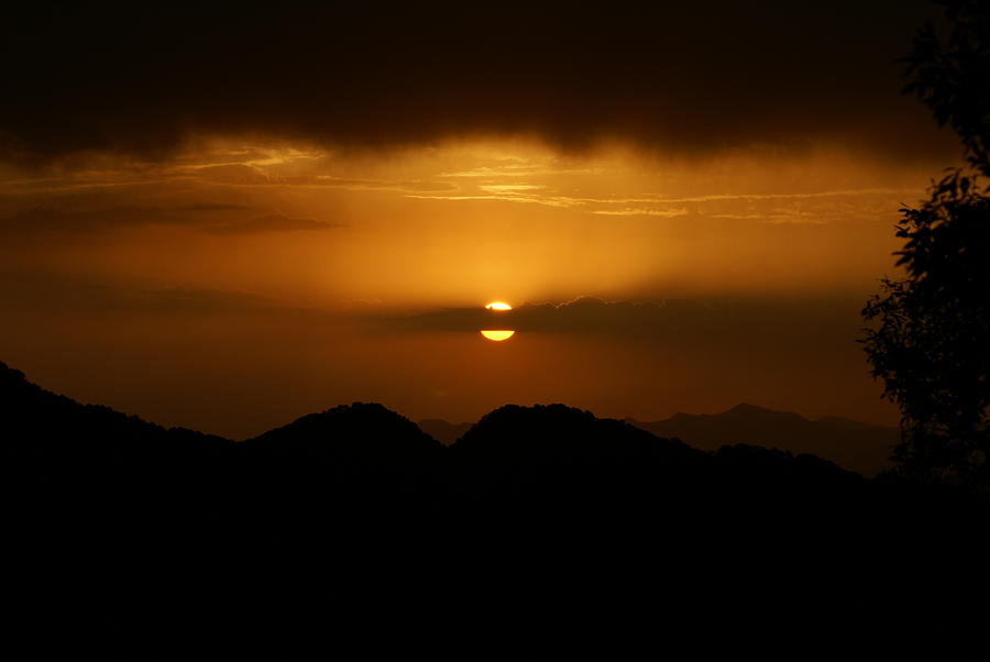 Sunset over Chakrata hills 9 Photograph by Padamvir Singh
