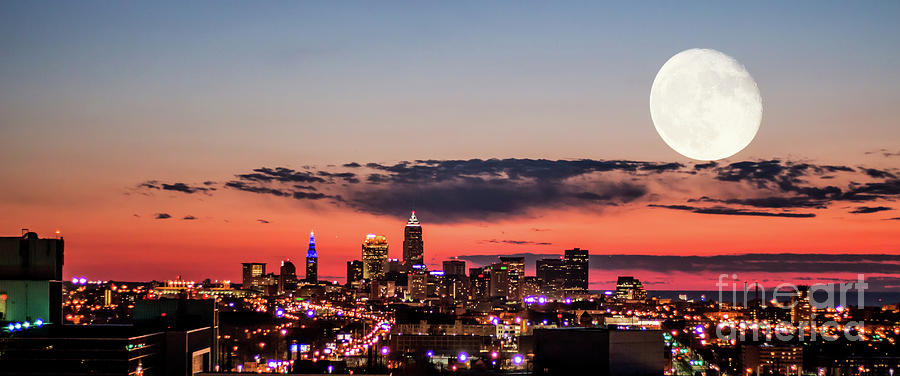 Sunset over Cleveland#5 Photograph by Joseph Miko - Fine Art America