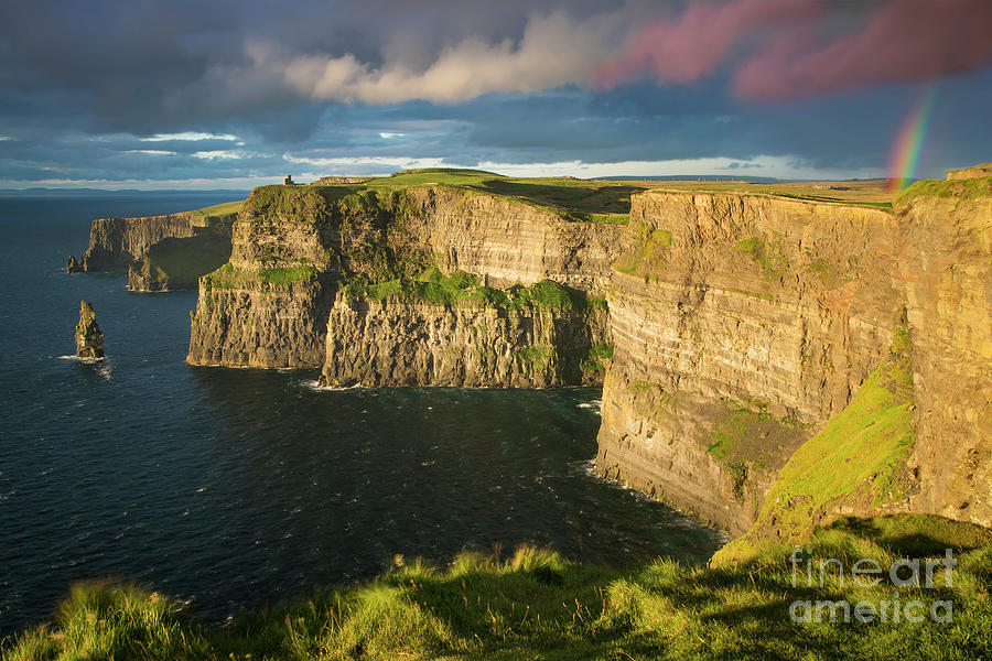 Sunset Over Cliffs Of Moher Photograph