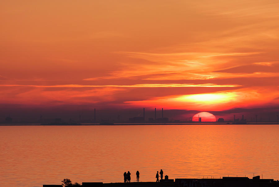 Sunset over Copenhagen Photograph by Kim Carlson - Fine Art America