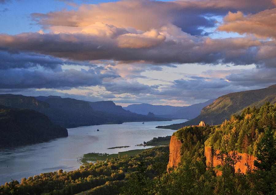 Sunset Photograph - Sunset Over Crown Point by Jon Ares