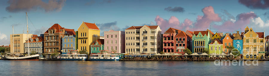 Architecture Photograph - Sunset over Curacao by Brian Jannsen