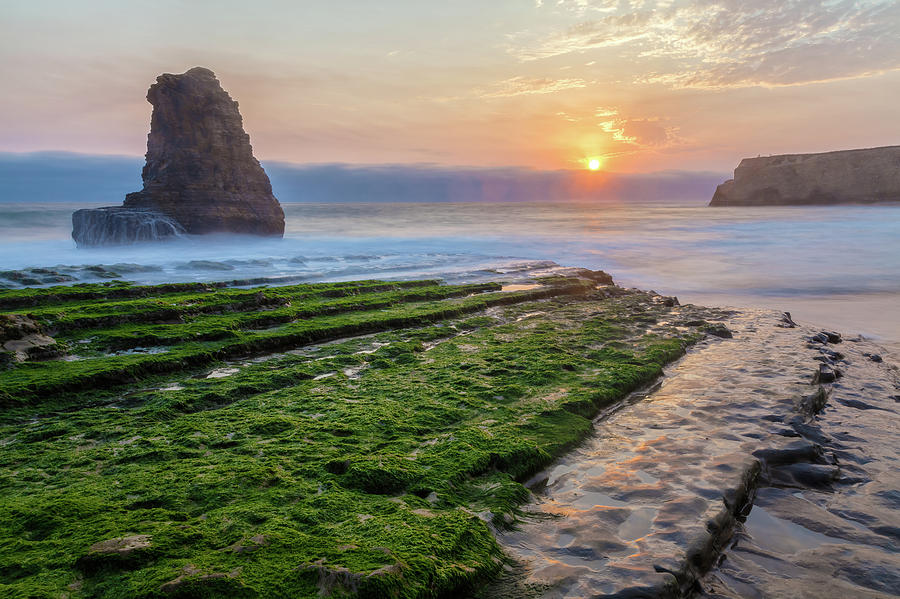 Sunset Over Davenport Beach1 Photograph by Jonathan Nguyen - Fine Art ...