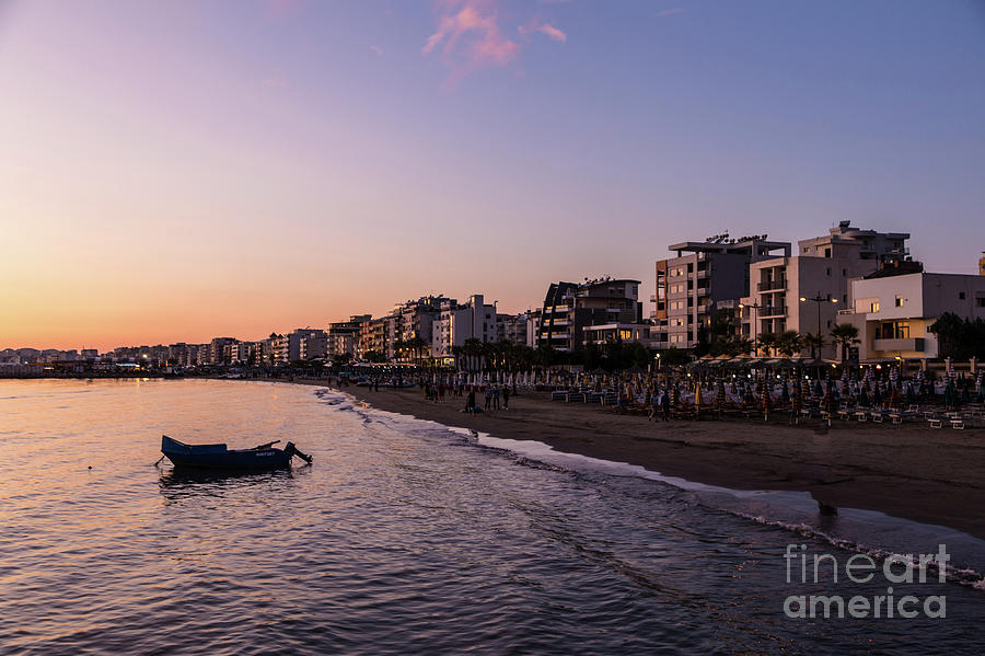 Sunset over Durres in Albania  Photograph by Didier Marti