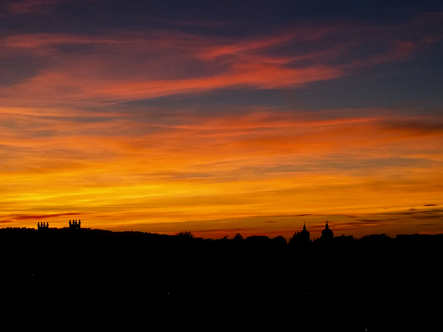 Sunset Over Edinburgh Photograph by Christi Kraft