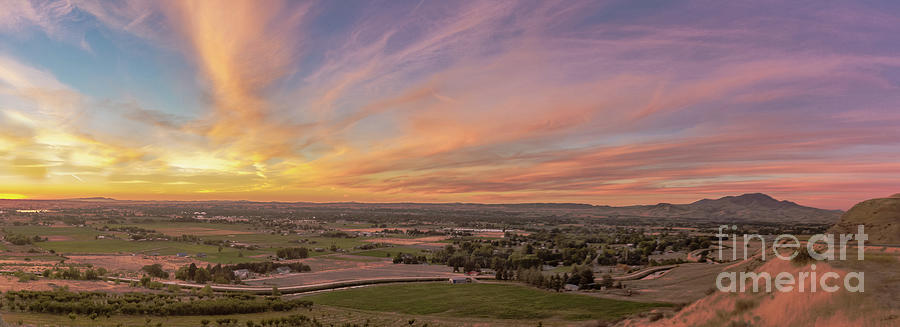 Sunset Over Emmett Valley Photograph by Robert Bales