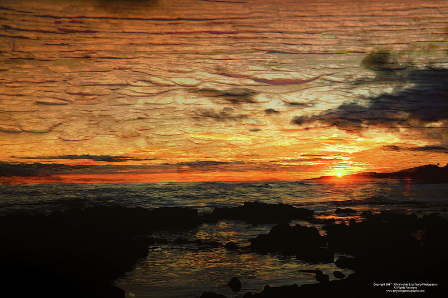 Hawaii Digital Art - Sunset Over Hawaii by Christopher Eng-Wong Hawaii Digital Art - Sunset Over Hawaii by Christopher Eng-Wong