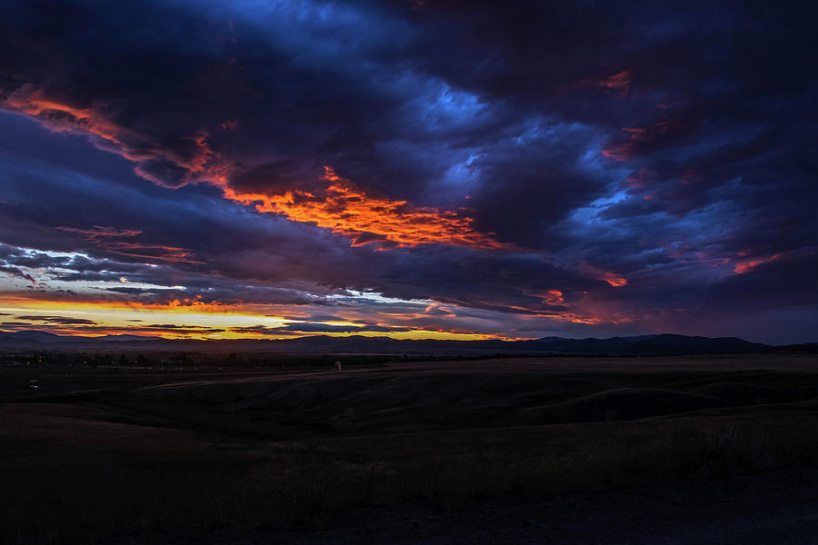 Nature Photograph - Sunset over Helena Valley by Tory Stephens