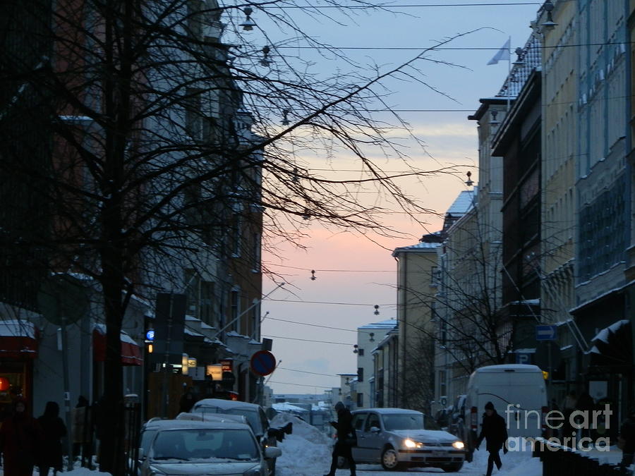 Sunset over Helsinki Photograph by Margaret Brooks