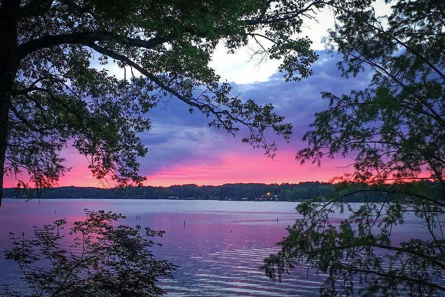 Sunset Photograph - Sunset Over Lake Cherokee by Phil And Karen Rispin