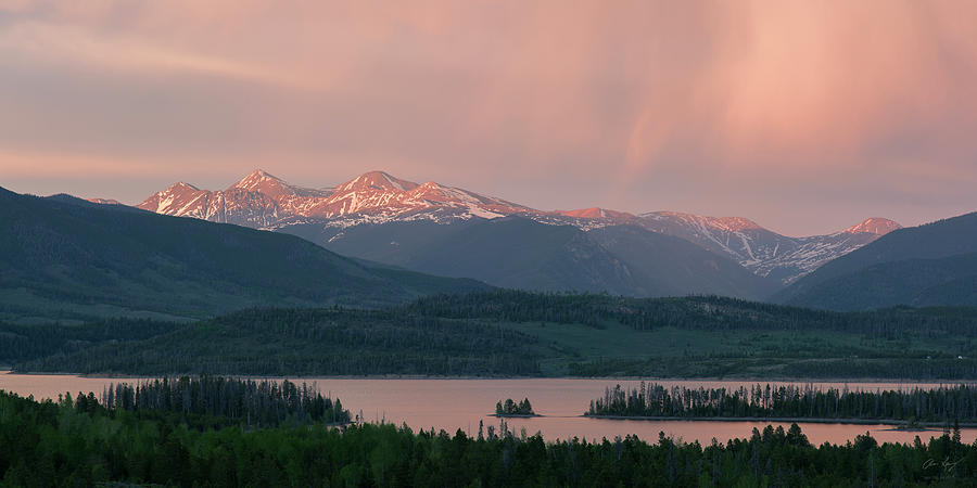 Sunset over Lake Dillon Photograph by Aaron Spong