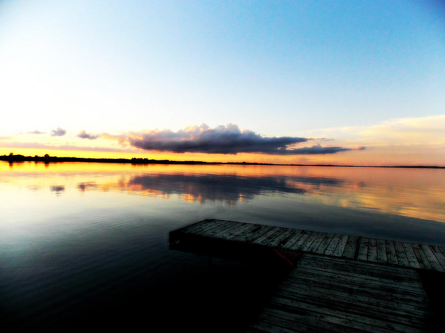 Sunset Over Lake Osakis Photograph by Lisa Mesmer Pixels