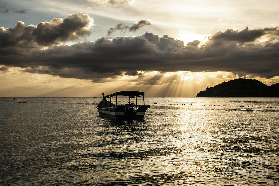 Sunset over Langkawi in Malaysia Photograph by Didier Marti