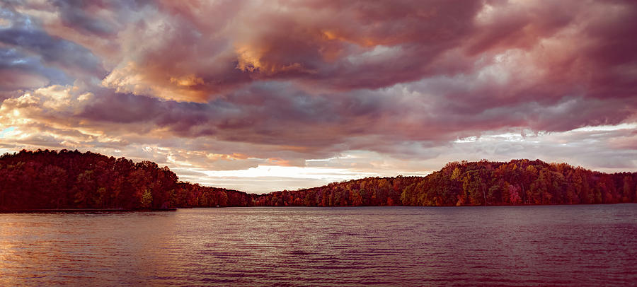 Sunset Over Libery Reservoir by T Brian Jones Sunset Over Libery Reservoir by T Brian Jones