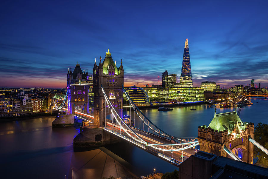 Sunset over London Photograph by Katherine Young - Fine Art America