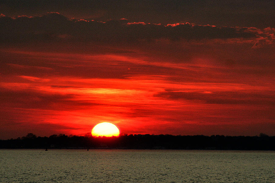 Sunset Over Long Island Photograph by William Selander