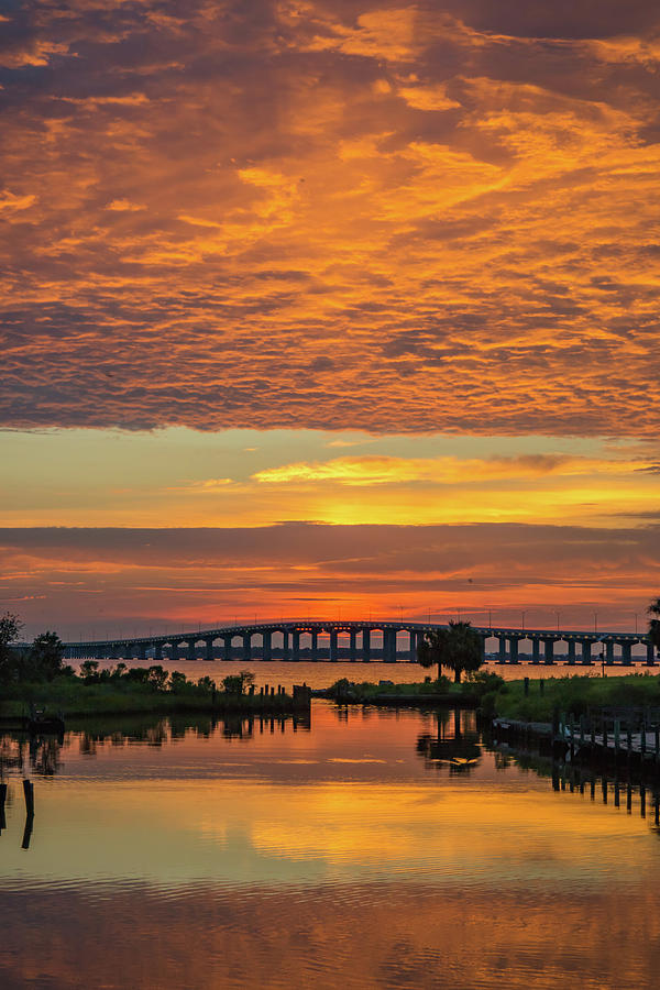 Sunset Over Mallini Bayou Photograph by JASawyer Imaging