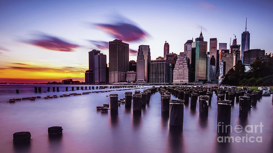 Sunset over Manhattan Photograph by Alissa Beth Photography