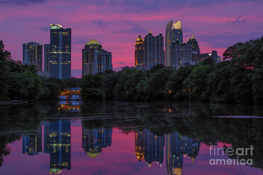 Sunset Over Midtown Photograph by Doug Sturgess