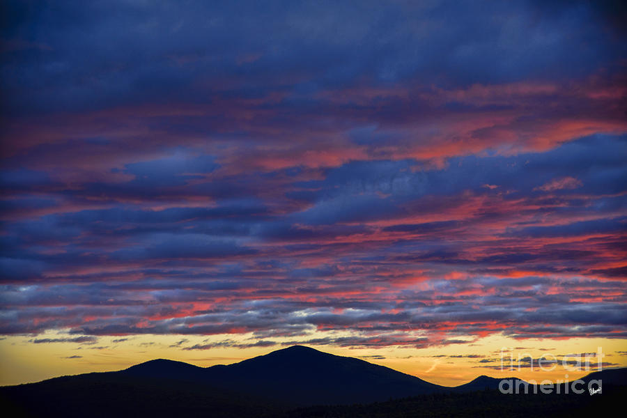 Sunset over Mount Blue Photograph by Alana Ranney