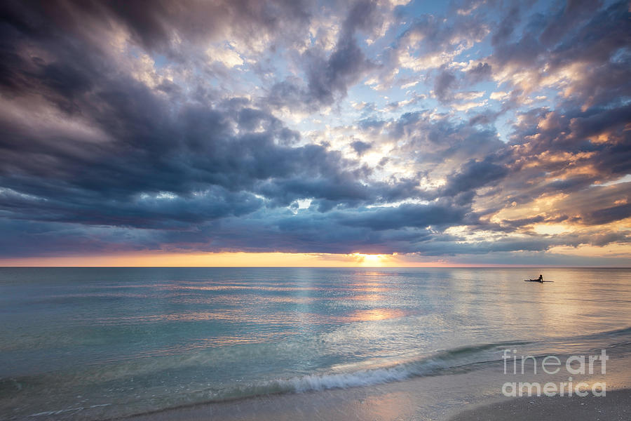 Sunset over Naples Beach II Photograph by Brian Jannsen