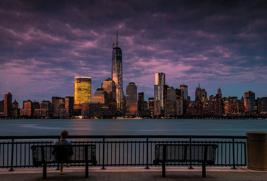 Sunset over New World Trade Center New York City Photograph by Ranjay Mitra